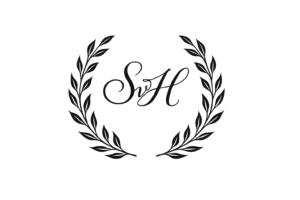 Steven van Holland SvH logo in black with laurel wreath